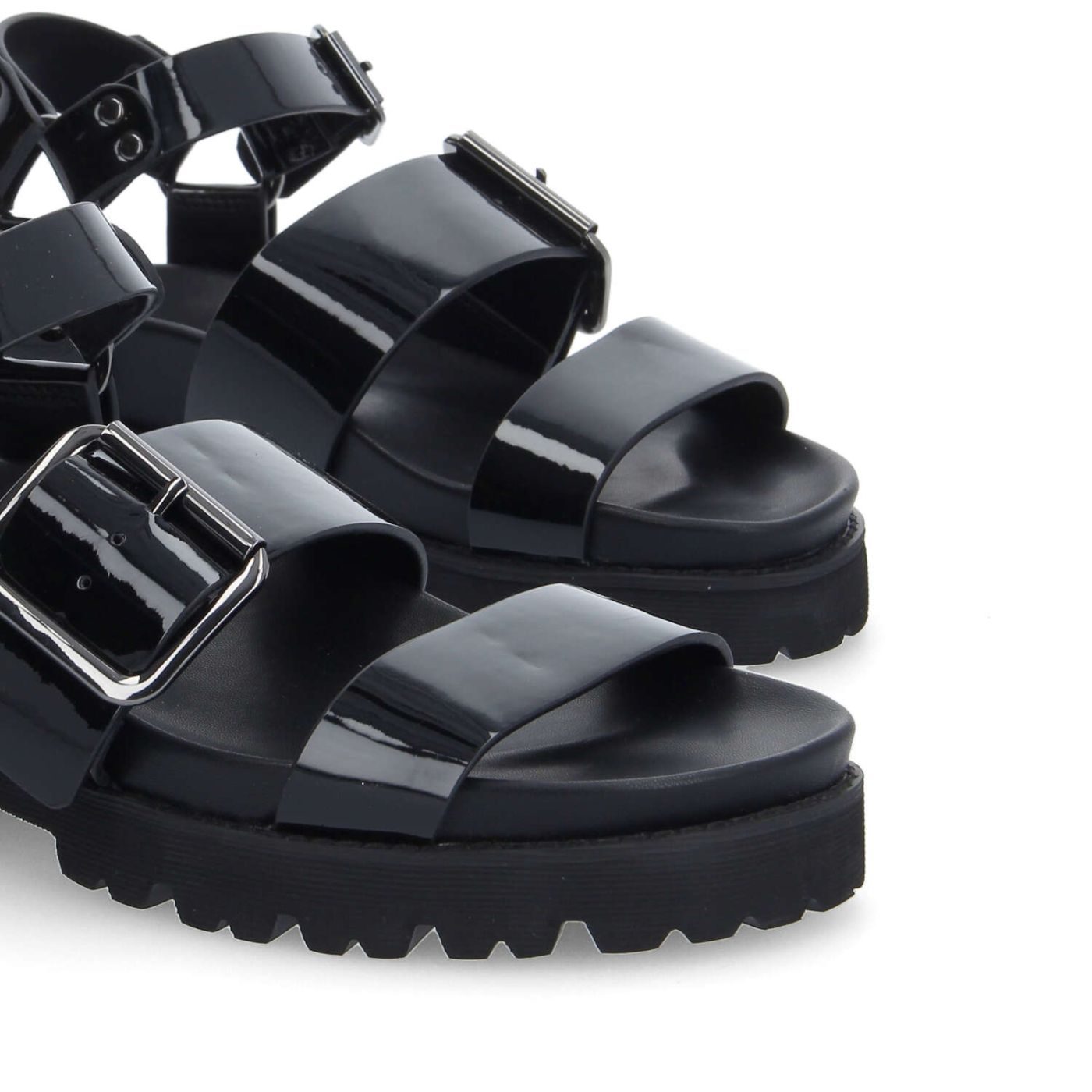 JUNE ANKLE W - PATENT - BLACK